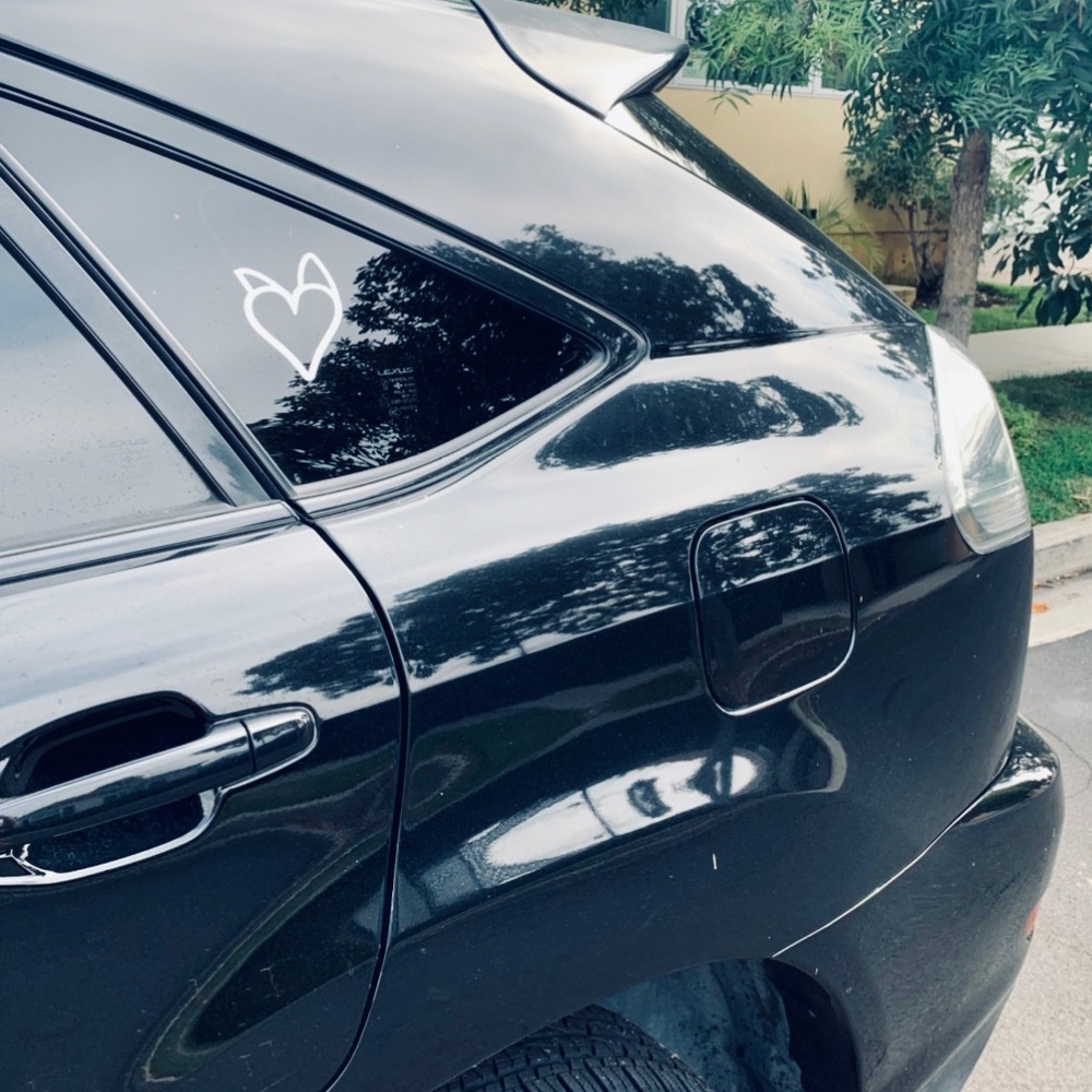 HeartPup car decal sticker 🤍